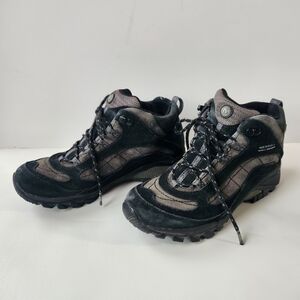 Merrell Womens Black and Gray Hiking Boots Shoes Size US9.5